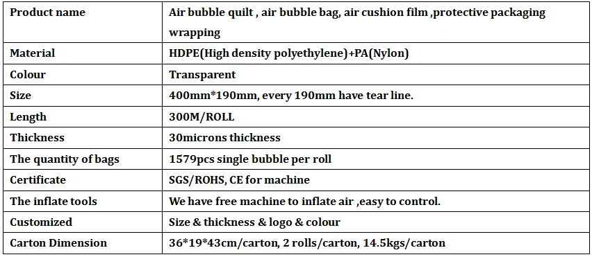 bubble wrap air cellular cushioning